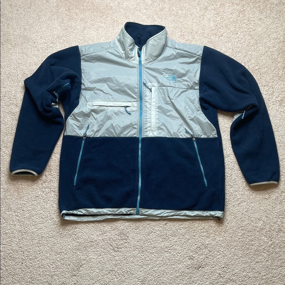 The North Face Blue and Gray Fleece Jacket
